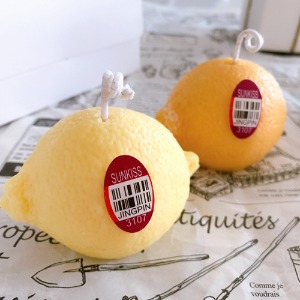 네모네 - 레몬 캔들 2P 세트 (과일캔들)