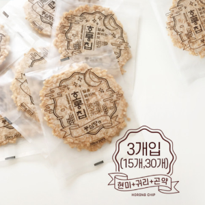 네모네 - 현미 귀리 곤약 누룽지 칩 (15개, 30개) / 부모님 몸매관리 건강식 저탄수화물 당뇨 간식